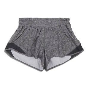 Lululemon Gray Hotty Hot Low Rise Lined Short